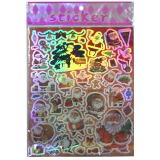 Наліпка пласт "WB" /QQSS097/ лазерна 17,5*23,5см. Новорічна (20)