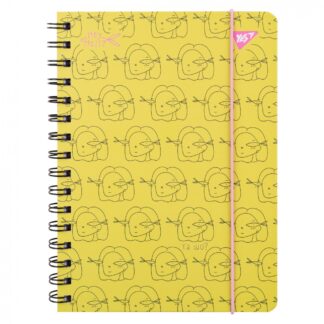 Блокнот А5/80 # "YES" /151837/ подвійна спіраль, на гумці "Hey Helly" (1/10/20)