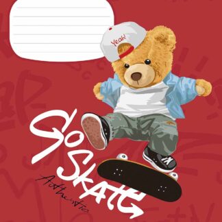 Зошит уч. "Школярик" 12арк.# /3308K/ "Stey Strong" виб.УФ-лак (нейт) (30/300)