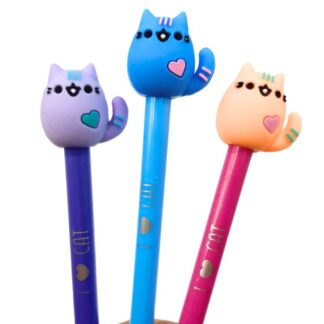 Ручка гелева /020134/ 73-9, синя, 0,5мм, Котик (12/144/1728)