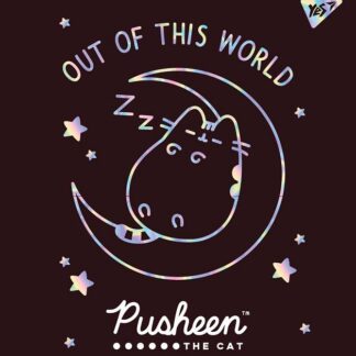Зошит уч. "YES" 12арк.# /765143/ "Pusheen fabulous" софт-тач+фольга срібло голограф. (10/250)