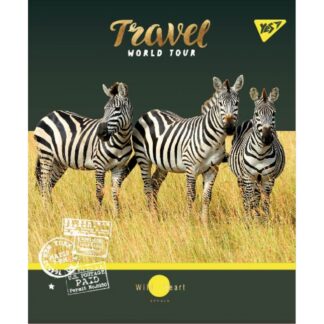 Зошит уч. "YES" 24арк.# /764308/ "WILD ANIMALS" мат. ВДЛ+фольга золото+софт-тач+УФ-виб. (10/160)