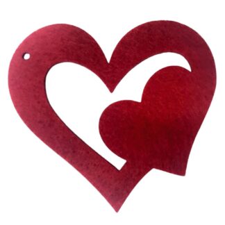 Набір фетрових заготовок "Діамантові ручки" /120627/ "Серце "Вікторія", 16см, 10 шт в упак.