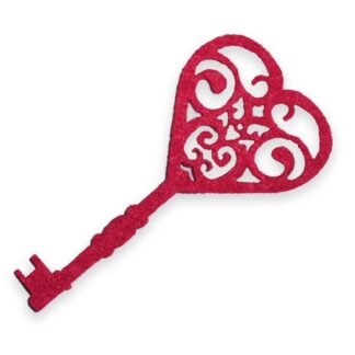Набір фетрових заготовок "Діамантові ручки" /120346/ "Мереживний ключ", 6 см, малиновий, 30 шт. в упак.