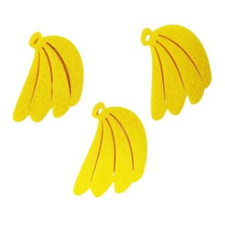Набір фетрових заготовок "Діамантові ручки" /120707/ "Гілка бананів", 6 см, 50 шт в упак