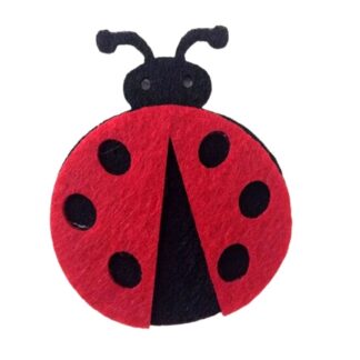 Набір фетрових заготовок "Діамантові ручки" /120568/ "Божа корівка", 5*4 см, 30 шт в упак