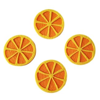 Набір фетрових заготовок "Діамантові ручки" /120701/ "Скибка апельсину" 4,5 см, 30 шт в упак