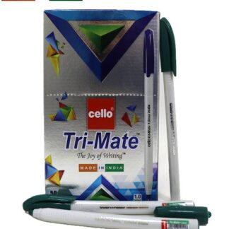 Ручка кулькова/масляна CELLO "Tri-Mate" 1мм, ЗЕЛЕНА (50/1000/4000)