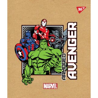 Зошит уч. "YES" 18арк.== /765094/ "Marvel. Avenger" крафт, білила (10/200)