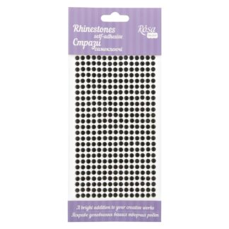 Стрази самоклеючі "ROSA Talent" /615/ чорні, 5мм, 375шт (1/12)
