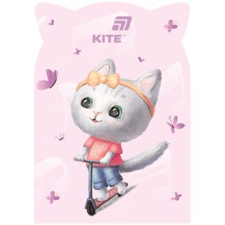 Блокнот В6/48арк. "Kite" /K25-461-2/ м'яка обкл. Pink cat (1/50)