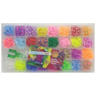 Набір для творчості /185/ для плетіня-гумочки 1200шт.+інстр-ти,гачки 26,5*13,5*2,5см