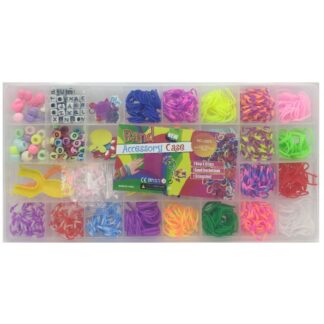 Набір для творчості /195/ для плетіня-гумочки 850шт.+намистинки+інстр-ти,гачки 26,5*13,5*2,5см