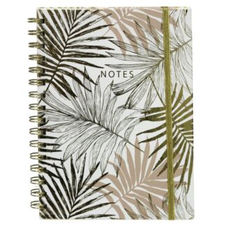 Блокнот А5/100арк. "WB" /5231/ на спіралі, на гумці, обкл. з фольгою 70гр. (1/12)