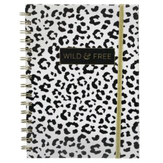 Блокнот А5/100арк. "WB" /5230/ на спіралі, на гумці, обкл. з фольгою 70гр. (1/12)