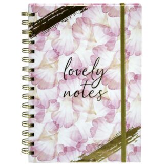 Блокнот А5/100арк. "WB" /5227/ на спіралі, на гумці, обкл. з фольгою 70гр. (1/12)