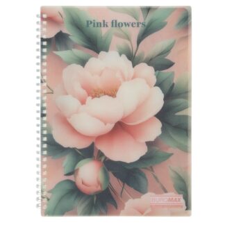 Блокнот В5/80арк. "BuroMAX" /BM.2586-10/ #, пласт.обкл., ARABESKI рожевий (1/36)