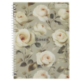 Блокнот В5/80арк. "BuroMAX" /BM.2586-20/ #, пласт.обкл., ARABESKI світло-сірий (1/36)