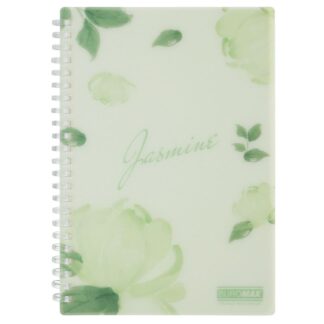 Блокнот А5/80арк. "BuroMAX" /BM.2587-38/ #, пласт.обкл., ARABESKI м'ятний (1/48)