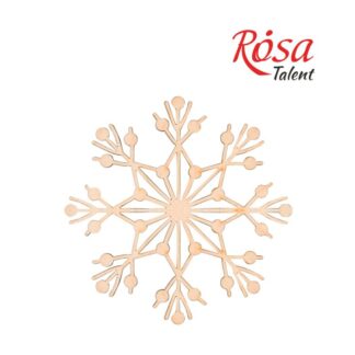 Заготовка "Rosa Talent" "Сніжинка 2" /178/ 4шт, фанера, 10см