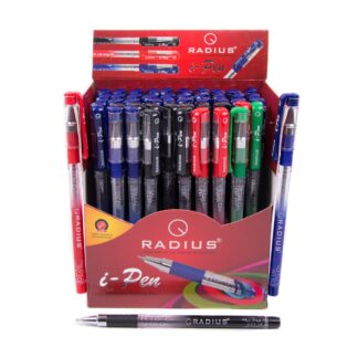 Ручка кулькова "Radius" /I-Pen/ Принт на корп.,мікс (34синя+10чорн.+4черв.+2зел),0,7мм (50/300/1200)