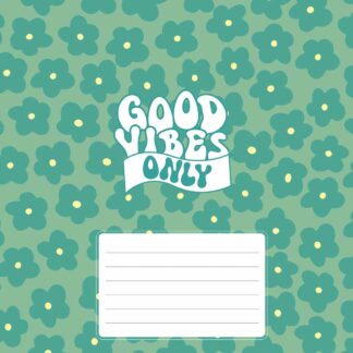 Зошит уч. "Star" 18арк.# /3561K/ "Good vibes only" ВД-лак (дівчинка) (25/250)