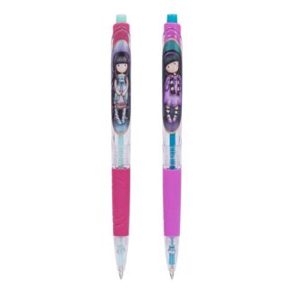 Ручка кулькова/масляна автомат "YES" /411893/ "Santoro Little Song and Santoro Rosebud" 0,6мм (40/1200)