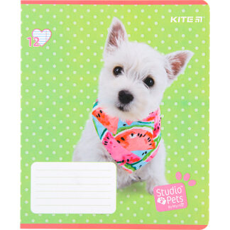 Зошит уч. "Kite" 12арк.== /SP22-234/ "Studio Pets" софт тач + УФ лак (25/600)