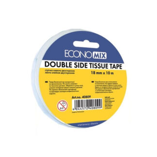 Скотч двосторонній 18*10м "ECONOMIX" /Е40809/ (1/180)
