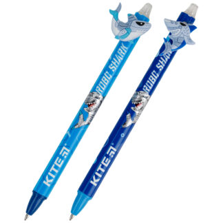 Ручка кулькова автомат "Kite" /K22-393/ "Shark", синя (36/1296)