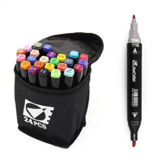 Скетч Маркер двосторонній "JO" /40655ST/ 24кол.кругл/скош након. в сумці (1/24)