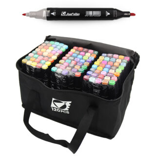 Скетч Маркер двосторонній "JO" /40663ST/ 120кол.кругл/скош након. в сумці, термоусад. плівка (1/6)