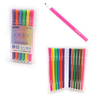 Набір маркерів текстових "AODEMEI" /M6132/ 12кол., plastic box (1/12/144)