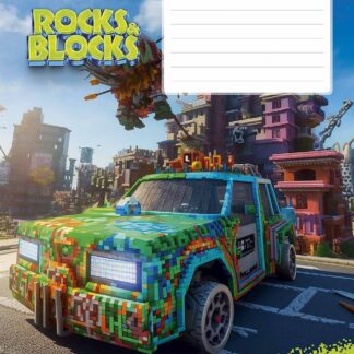 Зошит уч. "Star" 12арк.== /3280L/ "Rocks&Blocks" ВД-лак (хлопчик) (30/360)