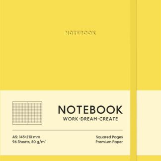 Блокнот А5/96 арк. "Школярик" /A5-7114KLemon/ # обкл.поліуретан, білий блок, 80г/м2 "Lemon" (1/12)