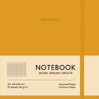 Блокнот А5/96 арк. "Школярик" /A5-7121KOrange/ # обкл.поліуретан, крем блок, 80г/м2 "Orange" (1/12)