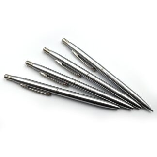 Ручка кулькова автомат "Luxor" /1114/ "Sterling" (хром. корп.) синя (10/600)