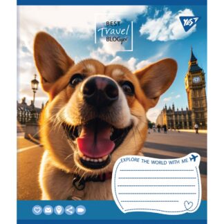 Зошит уч. "YES" 24арк.== /767037/ "Best travel blogger" (20/320)