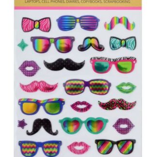 Набір декоратівних стікерів "Santi" /953504/ з тисн. "Glasses", 100 * 150мм (1/48/288)