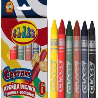 Крейда воскова 6 кол. "CLASS" /7601/ 8*90мм (1/48/576)