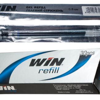 Стрижень гелевий "WIN" /Gel Refill/ чорний, 130мм, 0,6мм (30/150)