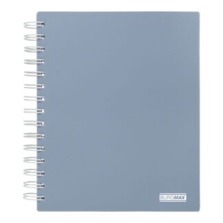 Блокнот В5(170*205)/120арк. "BuroMAX" /BM.24155911-53/ Коледж-блок #, спіраль, пласт.обкл., MORANDI маренго (1/48)