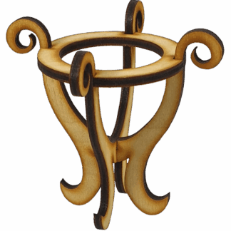 Заготовка "Великдень Підставка с Завитками на 1яйце " /AS-4217, В-0377/ ФАН 8*7,5см Атлас