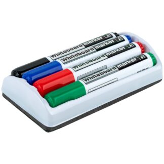 Набір маркерів сухостираємих "Axent" /D2800-80/ для дошки, Whiteboard: 4 маркери+магнітний тримач-губка (1/12/72)