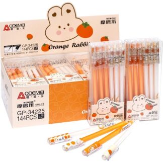 Ручка "Пиши-стирай" "AODEMEI" /GP-34225/ "Orange rabbit" 0,38мм, синя (12/144/2304)