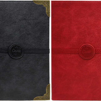 Блокнот А5/100арк. /25-104/ шкір/зам "Металевий куточок" зол.край 80г/м2 (1/60)