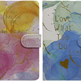 Блокнот 9*14см/112арк. /8500-5/ # на магніті "Мармуровий" тв.обкл.,кольор.край 80г/м2 (1/24)