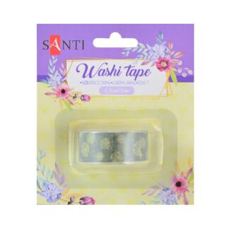 Скотч декоративний "SANTI" /742200/ "Dandelions" 1,5см*5м (1/50/500)