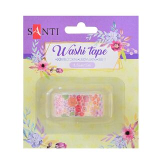 Скотч декоративний "SANTI" /742210/ "Garden" 1,5см*5м (1/50/500)