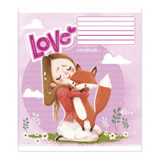 Зошит уч. "Gold Brisk" 18арк.== /ТВ-48/ №3302 "Мiкс дiвчинка", 60г/м2, УФ-лак (20/480)